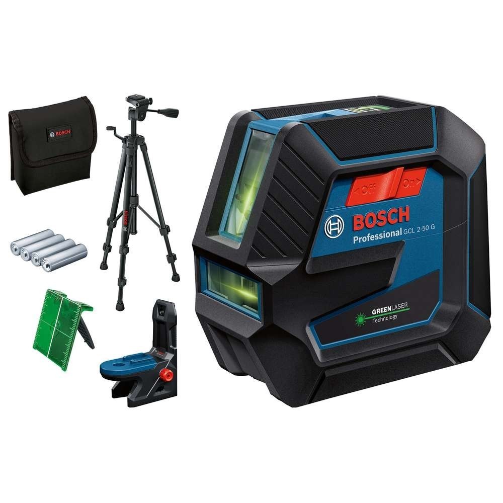 GCL 2-50 G Nivela laser verde + RM 10 + stativ BT 150, Bosch