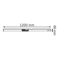 GIM 120 Clinometru digital 120cm 0-360° ±0.05, Bosch