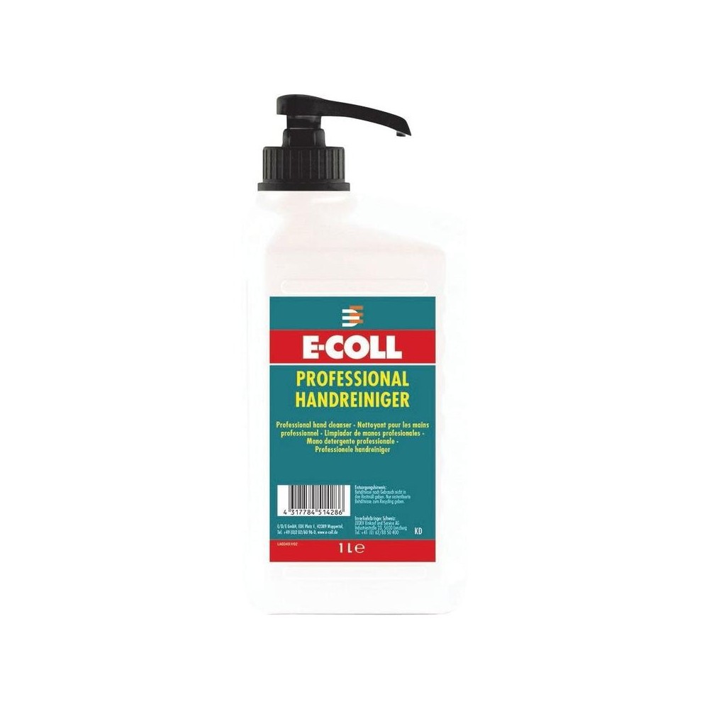 Detergent profesional pentru maini cu pompa 1L, E-Coll