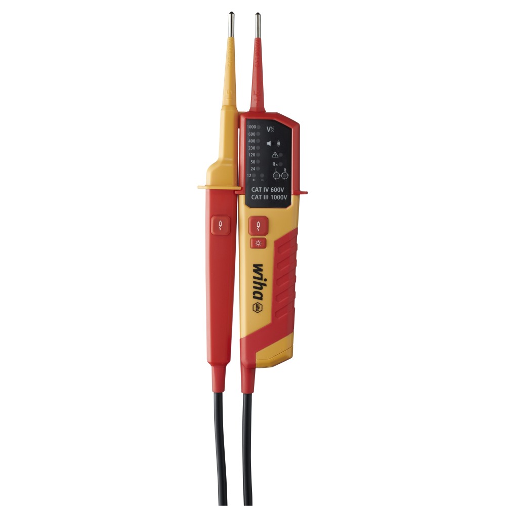 Tester de tensiune si continuitate, SB 255-16, 12-1.000V AC, include 2xAAA baterii, Wiha