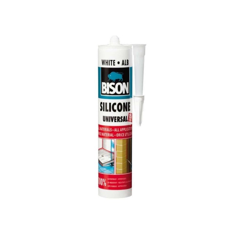 BISON Silicon universal alb 280ml