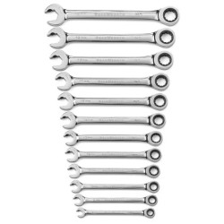 Set chei combinate cu clichet, 8-19mm, 12 piese, GearWrench