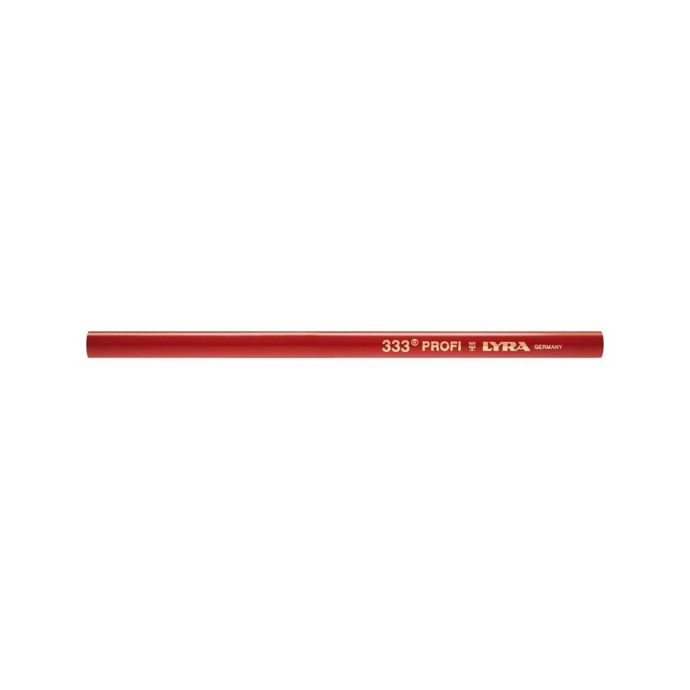 Creion de tamplar 333 oval rosu 30cm, Lyra