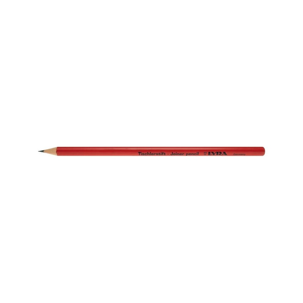 Creion de tamplar 91T rotund rosu 17.5cm, Lyra