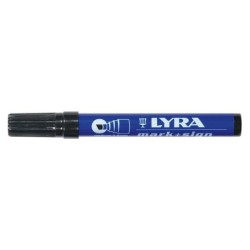 Marker permanent negru 1112, 6mm, Lyra