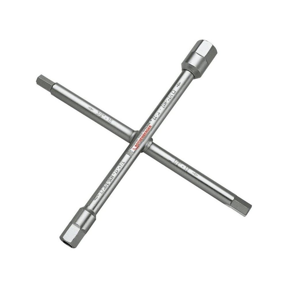 Cheie in cruce 3/8x1/2x3/4x1", 220mm, Rothenberger