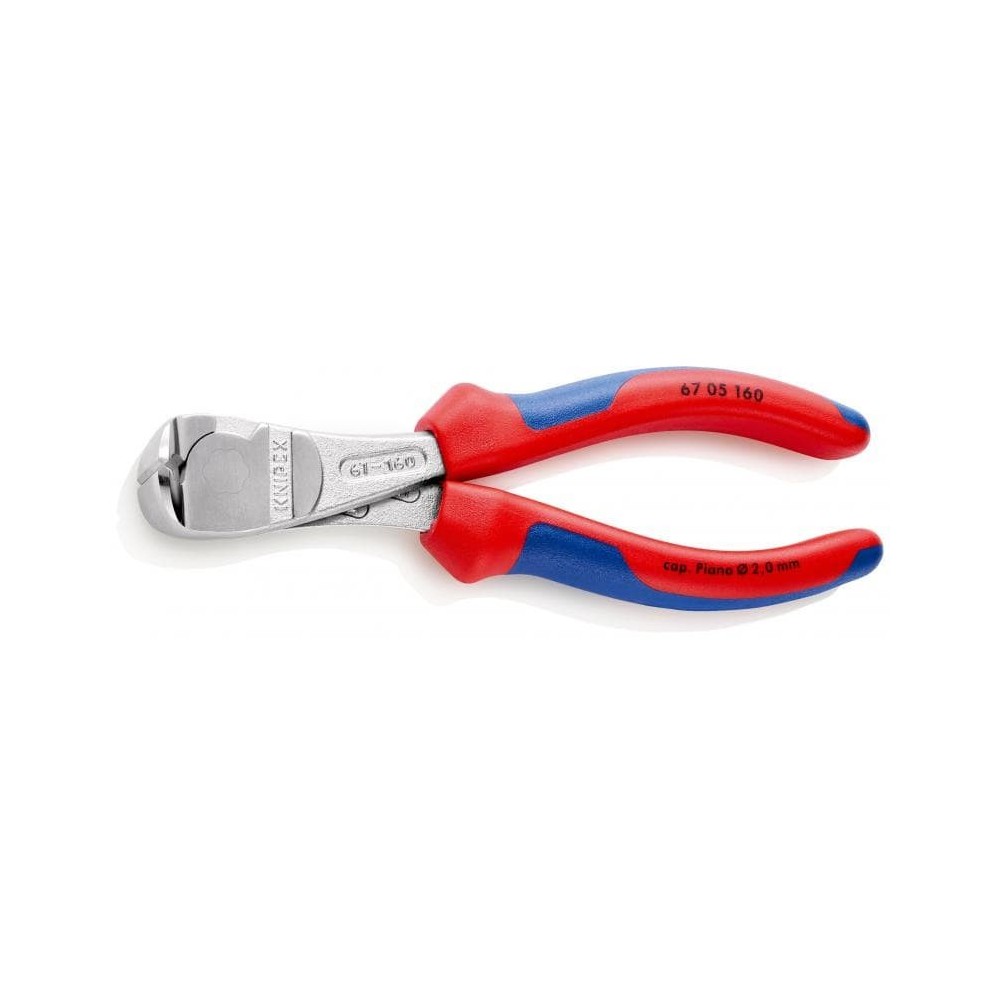Cleste cromat cu taiere frontala si manere multicomponente 160 mm, Knipex