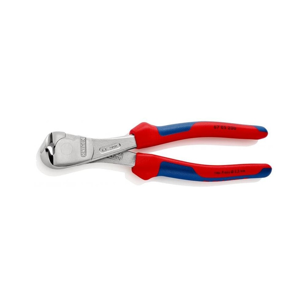 Cleste cromat cu taiere frontala si manere multicomponente 200 mm, Knipex