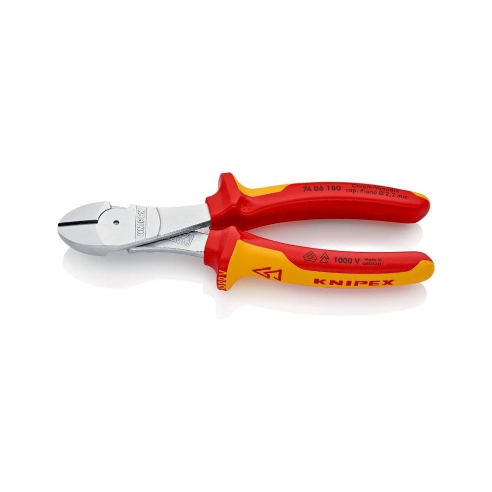 Cleste cu tais lateral VDE, 180 mm, Knipex
