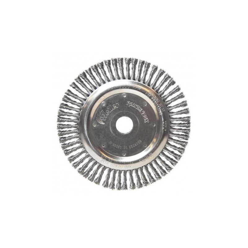 Perie de sarma disc, cu toroane 125x0,5x22,2mm, metal, Weiler