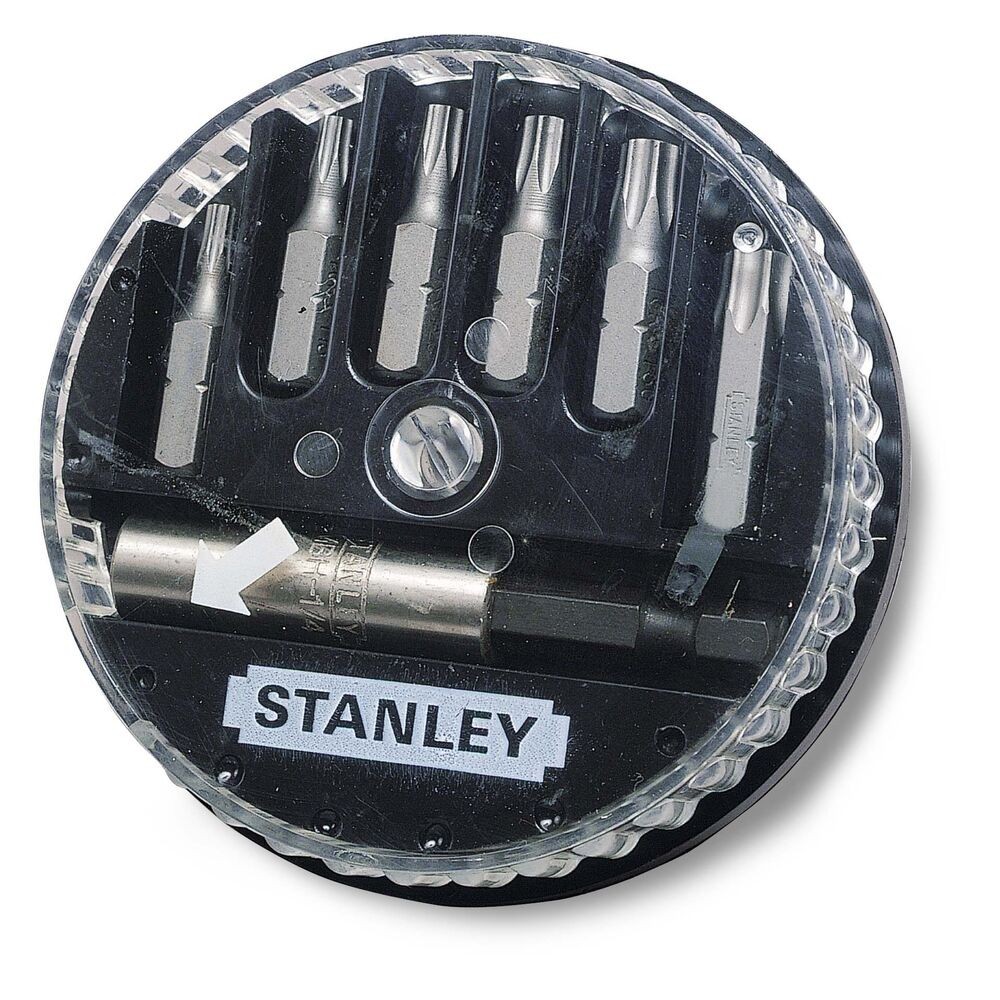 Set biti (Torx) cu adaptor magnetic T10-T40 / 7 piese, Stanley