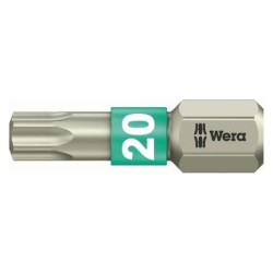 Bit inox 1/4" DIN3126 C6.3 T20x25mm, Wera