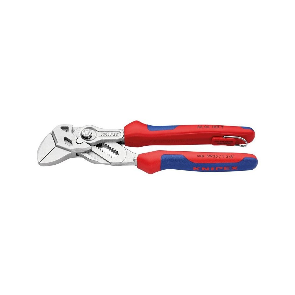 Cleste tevi (papagal) cromat cu maner multicomponent 180mm, Knipex