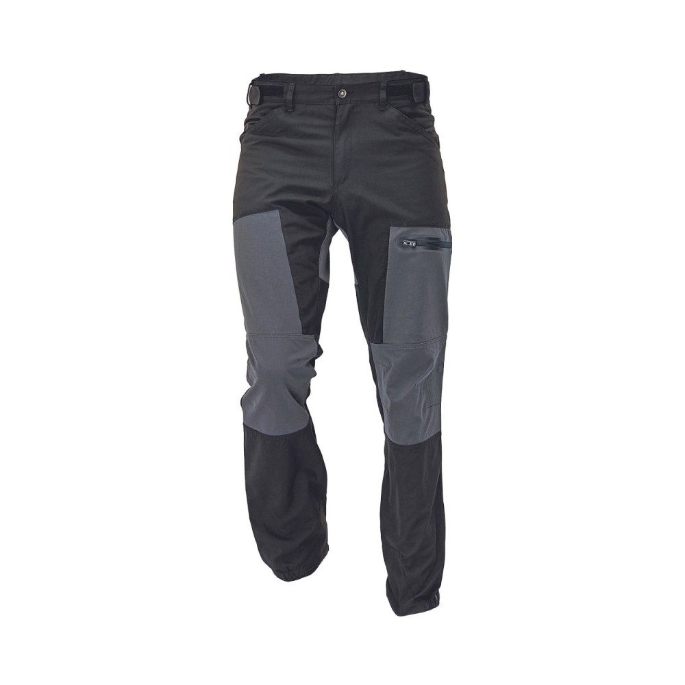 Pantaloni NALUTO, negru/gri, mas. XL, CRV