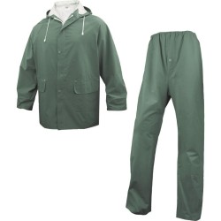 Costum ploaie jacheta si pantalon verde mas.XL, Delta Plus