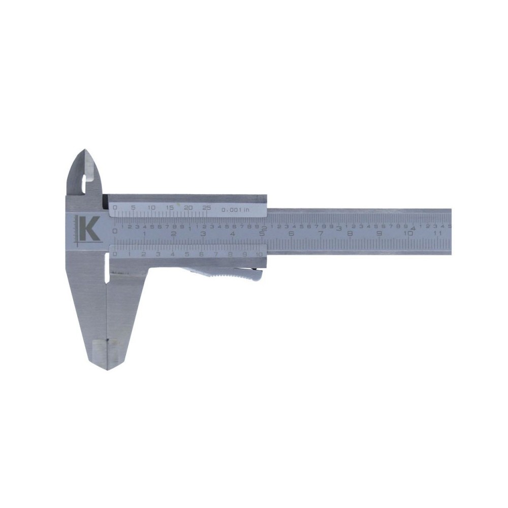 Subler mecanic cu surub de fixare si tija de adancime, 0.02 mm+inch, 200/50 mm, Kmitex