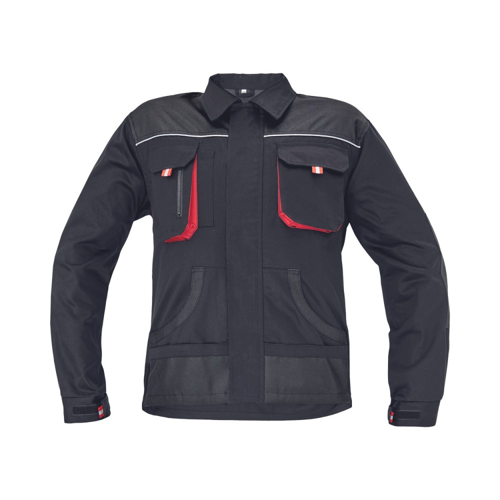 Jacheta de lucru CARL BE-01-002, negru/rosu, mas. 48, Fridrich & Fridrich
