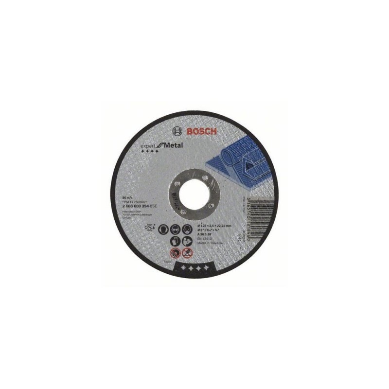 Disc abraziv pentru debitare Bosch Expert Metal 125x2.5 mm