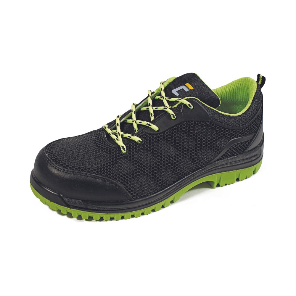 Pantofi sport ISSEY S1P SRC, negru/galben, mas. 40, Cerva