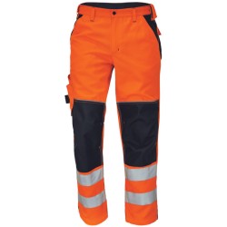 Pantaloni KNOXFIELD HV FL290, orange, mas. 48, Cerva