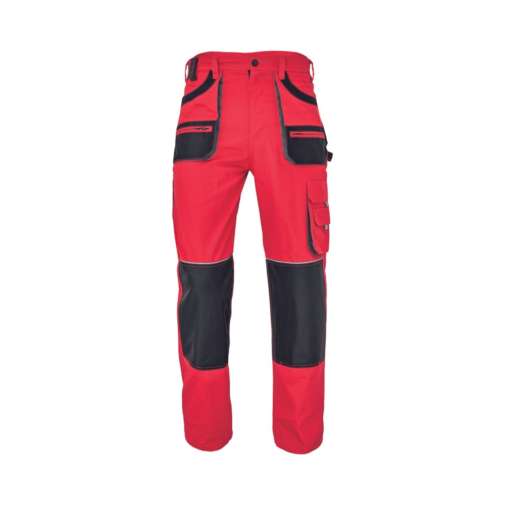 Pantaloni de lucru CARL BE-01-003, rosu/negru, mas. 48, Fridrich & Fridrich