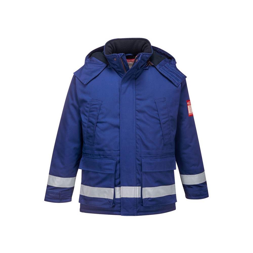 Jacheta de iarna antistatica si ignifuga, albastru royal, mas .XL, Portwest