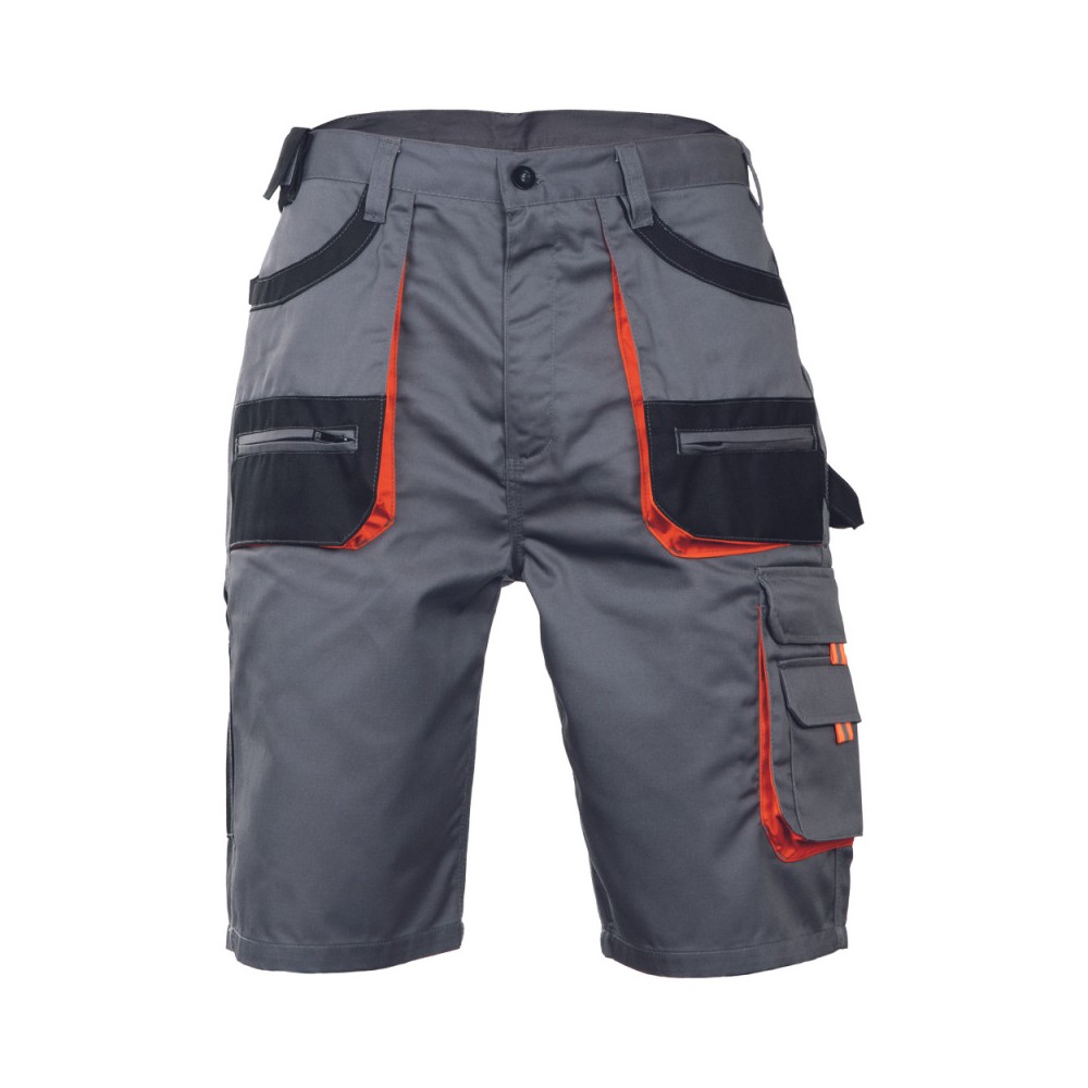 Pantaloni scurti de lucru CARL BE-01-009, gri/portocaliu, mas. 58, Fridrich & Fridrich