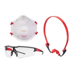 Kit PPE pentru tamplarie, cu antifoane, ochelari de...