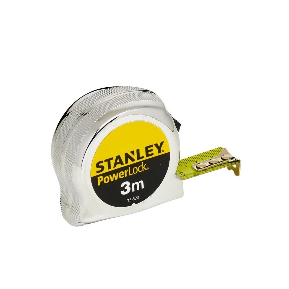 Ruleta micro Powerlock compacta 3m x 19mm, blister, Stanley
