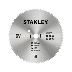Disc din otel pentru fierastrau circular 184x16mm, 100...