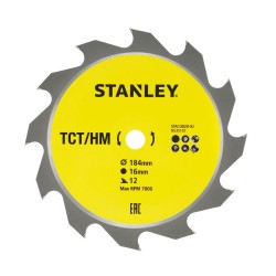 Disc fierastrau circular TCT/HM pentru lemn 184x16mm, 12...