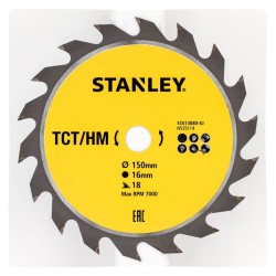 Disc TCT/HM, 150x16mm, 18 dinti, Stanley