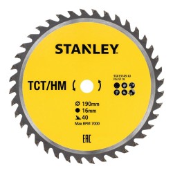 Disc fierastrau circular TCT/HM pentru lemn 190x16mm, 40...
