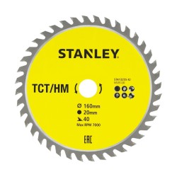 Disc TCT/HM, 160x20mm, 40 dinti, Stanley