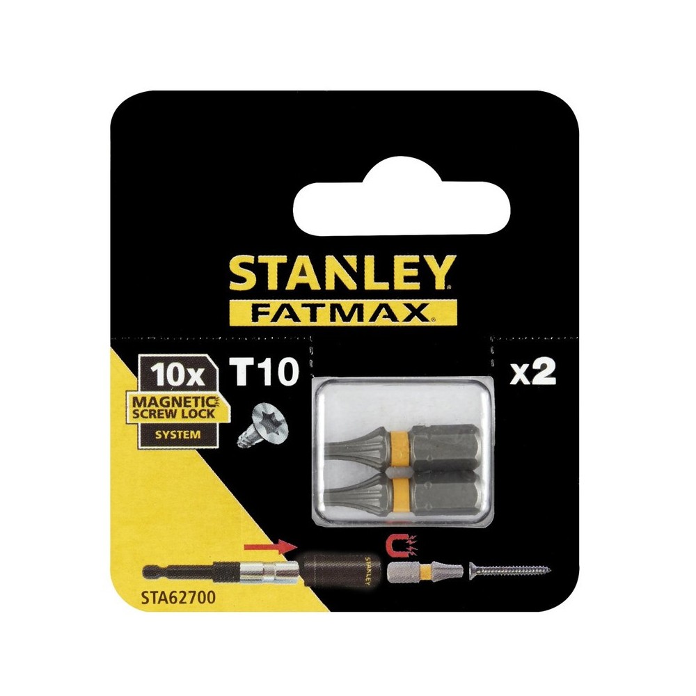 Biti screwlock TX10 x 25mm, 2 bucati, Stanley