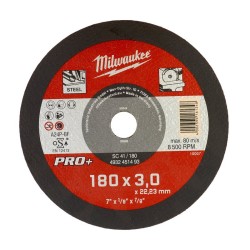Disc pentru metal plat 180x3mm, Pro+, Milwaukee