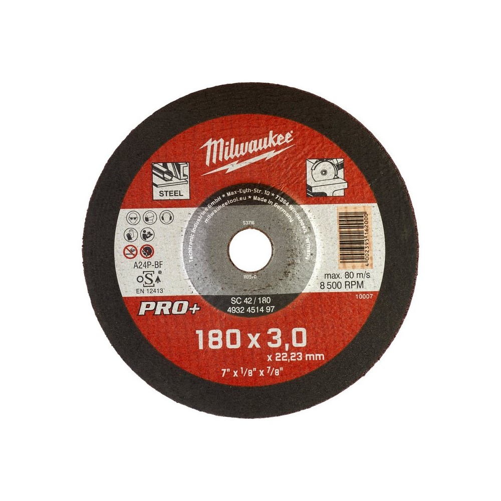 Disc pentru metal plat 125x3mm, Pro+ [4932451492, Milwaukee