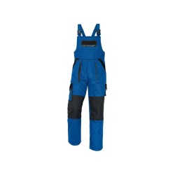 Pantaloni cu pieptar MAX, bleu/negru, mas. 48, Cerva