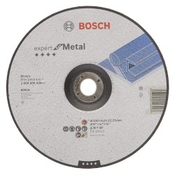 Disc abraziv pentru slefuire metal 230x6x22.23mm, Bosch