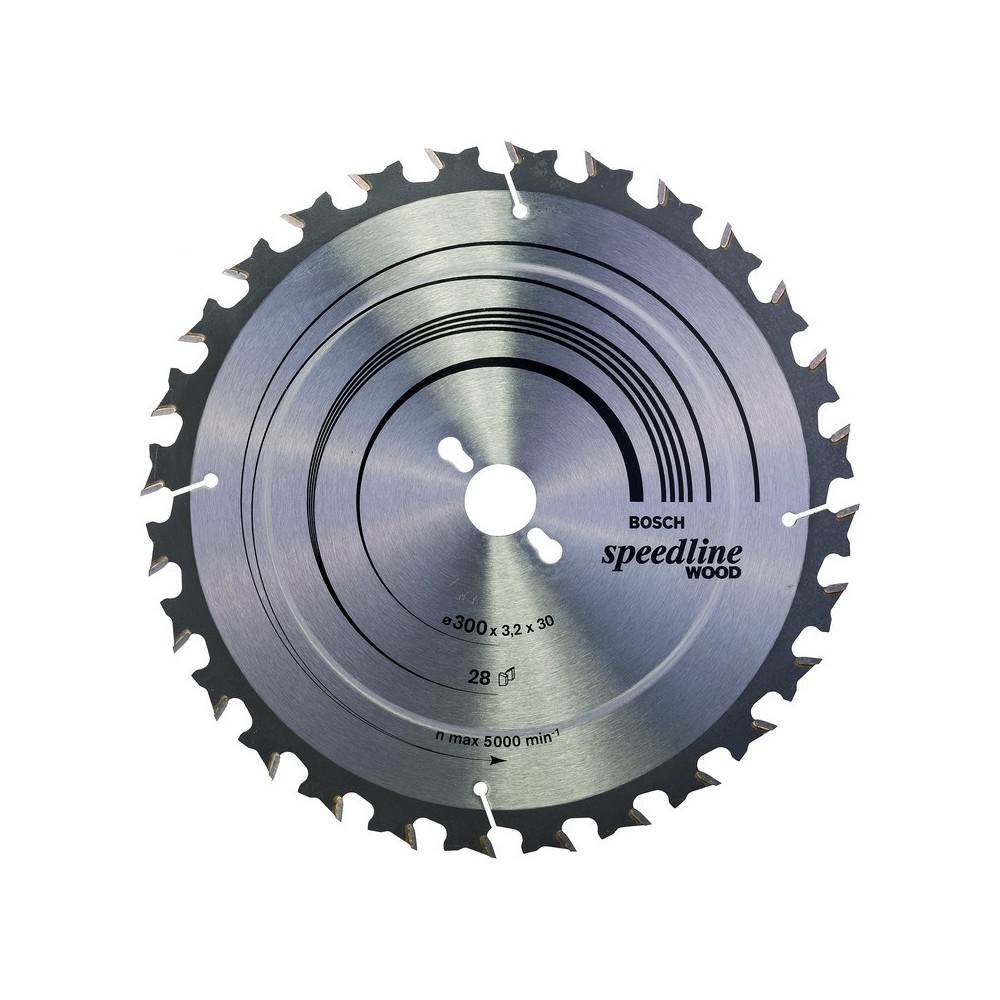 Panza fierastrau circular SPEEDLINE 300x30x2.2mm, 28 dinti, Bosch