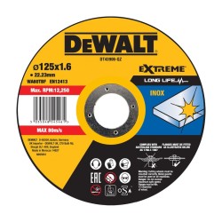 Disc pentru taiere inox 125x1.6mm, DeWALT