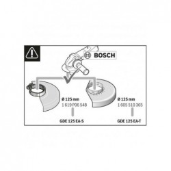 Aparatoare cu duza de aspirare praf GDE 125 EA-T, pt polizoare, Bosch