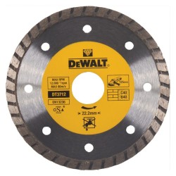Disc diamantat pentru piatra TURBO, 125x22.23x2.2mm, DeWALT