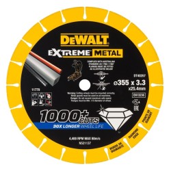 Disc diamantat pentru metal/otel EXTREME, 355x25.4x3.3mm,...