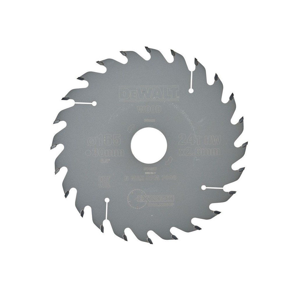 Panza fierastrau circular EXTREME, pentru lemn dur 165x30x2.6mm, DeWALT