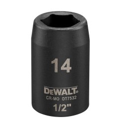 Cap cheie tubulara de impact 1/2", 14mm, DeWALT
