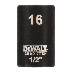 Cap cheie tubulara de impact 1/2", 16mm, DeWALT