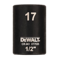 Cap cheie tubulara de impact 1/2", 17mm, DeWALT