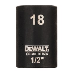 Cap cheie tubulara de impact 1/2", 18mm, DeWALT