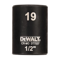 Cap cheie tubulara de impact 1/2", 19mm, DeWALT